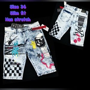 Men’s denim shorts